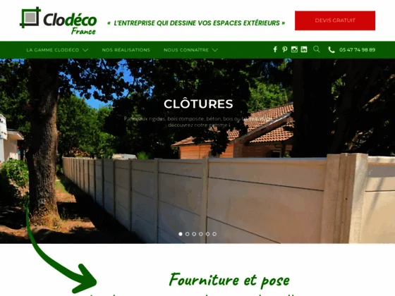 Pose clôture aquitaine