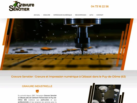 Gravure Senotier : impression, gravure & flocage textile à Clermont-Ferrand | Puy-de-Dôme 