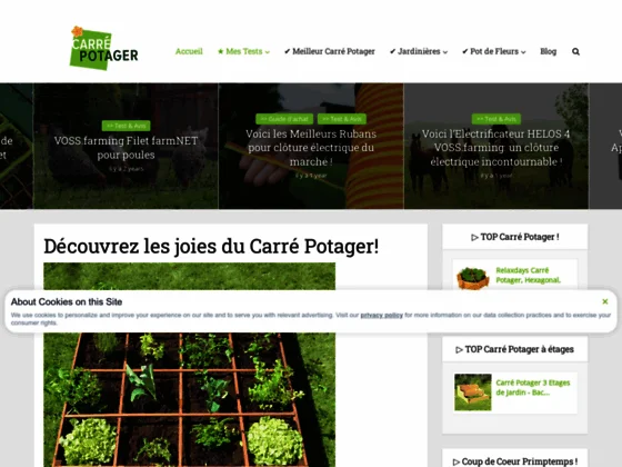 Potager en carré
