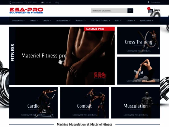 BSA PRO, vente en ligne de matériel cross training pour professionnel