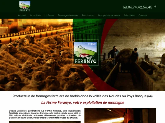 Ferme Feranyo : vente directe à la ferme du formage de brebis à Aldudes (64)