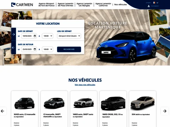 Agence location voiture Martinique - Car'Men