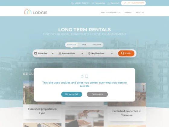 Des centaines d’offres de location en meublé disponibles en région