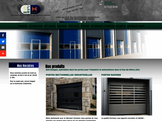 SAS Serppav : Installation & dépannage porte industrielle, sectionnelle & porte coupe-feu