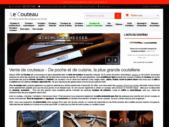 Acheter un couteau de qualité par internet