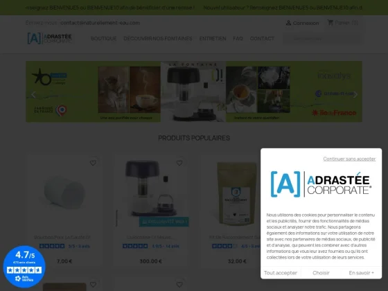 Fontaine O! Filtrante : Filtration Naturel de l'Eau