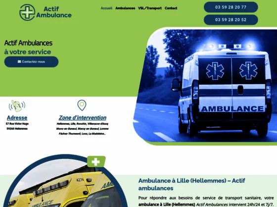 Véhicule Sanitaire Léger à Hellemmes