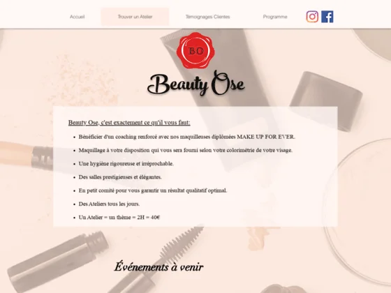 Cours auto maquillage