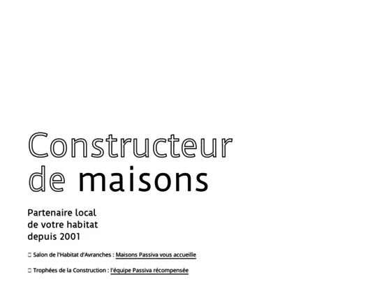 Maisons Passiva