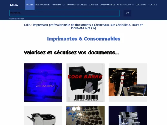 T.I.I.E. : vente imprimante laser, logiciel d'impression & cartouches à Tours (37)| France