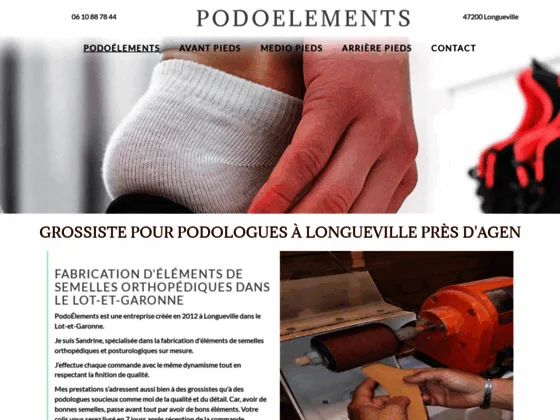 Fabricant d'éléments de semelle orthopédique sur mesure - Podoelements