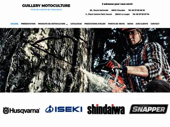 vente motoculture à la loupe et Chaudon