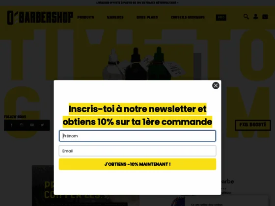 O'barbershop : produits pour les barbiers et les barbus