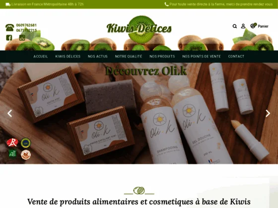 Kiwis Délices : vente jus, confiture & nectar de kiwis à Peyrehorade dans les Landes (40)