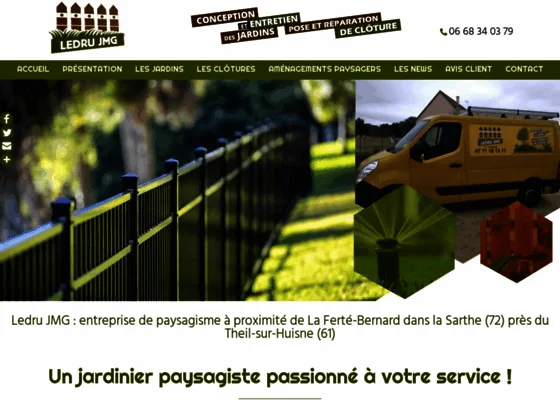 Ledru JMG : création, entretien de jardins & pose de clôtures à La Ferté-Bernard (72)