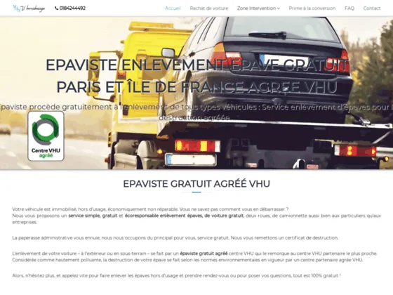 faites enlever vos épaves gratuitement