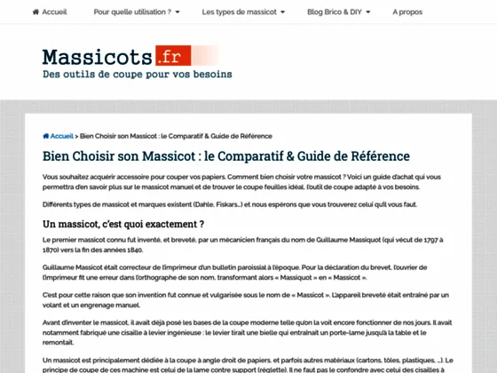 Massicot : comparatif et guide d’achat