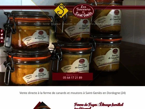 Ferme de Fages : ferme et conserverie à Saint-Geniès près de Terrasson-Lavilledieu (24)