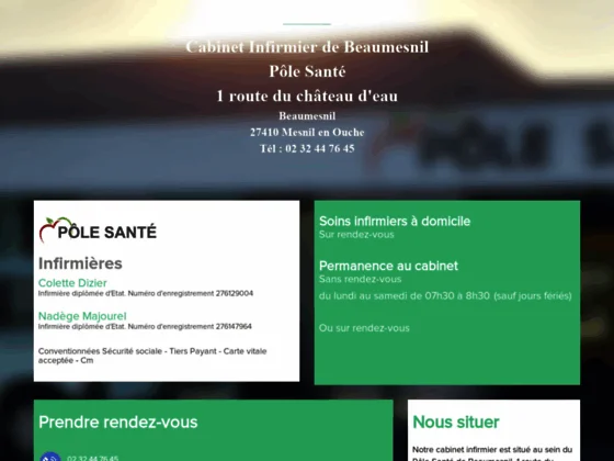 Cabinet infirmier à Beaumesnil (Mesnil en Ouche)