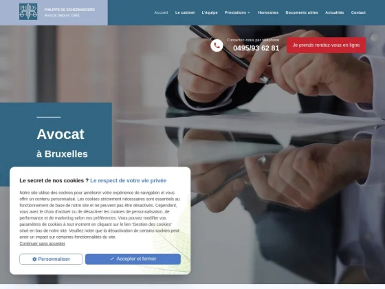 Cabinet d'avocat DE SCHEEMAEKERE à Bruxelles