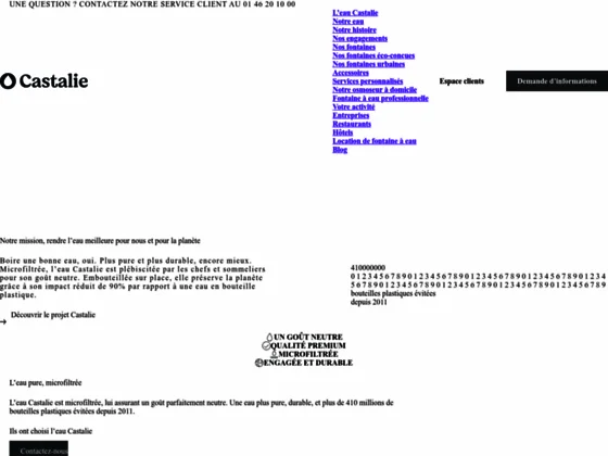 Fontaine à eau Castalie