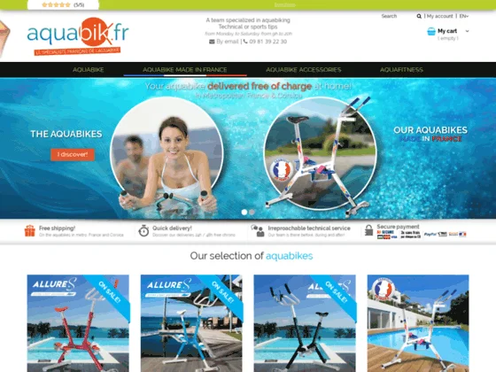 vélo aquabike professionnel