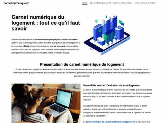 Carnet numérique du logement : tout savoir