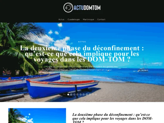 Actu Dom Tom, le site d'informations