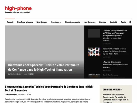 High-phone tout l'actualié iPhone