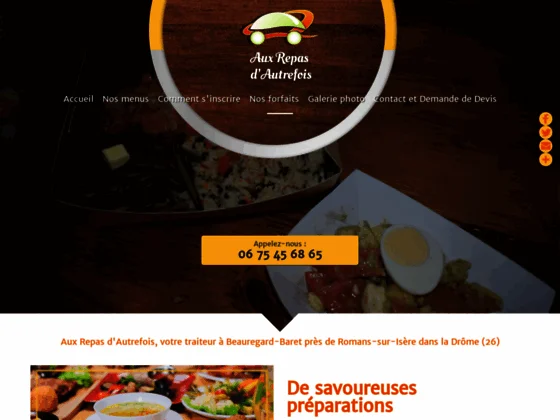 Aux Repas d'Autrefois : service traiteur - repas de famille à Beauregard-Baret (26)