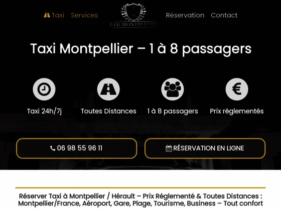 Taxi officiel à Montpellier avec Chauffeur Taxi 34