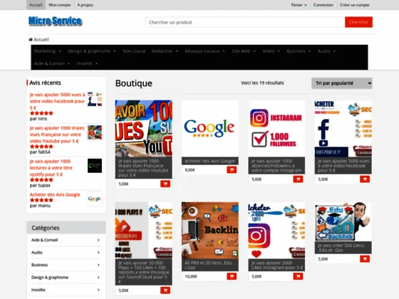 Achetez ou vendez des micro services