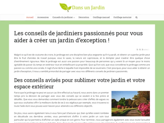 Dans un Jardin, votre blog de création de jardin