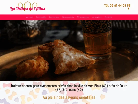 Les Délices de l'Atlas : pâtisserie orientale & plats à emporter faits maison à Mer (41)