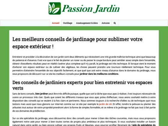 La passion du jardin