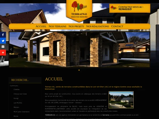 Terrain 41 : lotisseur - vente terrain constructible, Loir-et-Cher (41) en région Centre