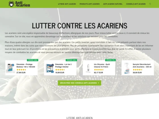 Anti Acarien, des ressources pour lutter contre les acariens