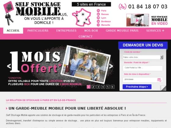 Location de box de stockage à Paris (75) 