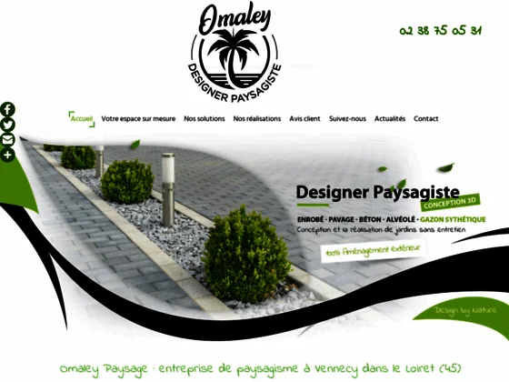 Omaley Paysage : entreprise paysagère à Vennecy près d'Orléans dans le Loiret (45)