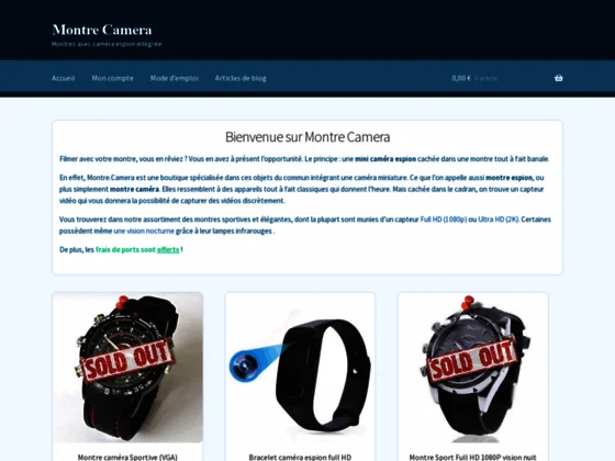 Les montres munie d'une mini caméra