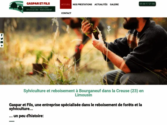 Travaux forestiers, reboisement Bourganeuf