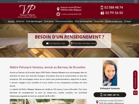 Avocat en droit de la famille à Bruxelles - Maître Peharpré Vanessa