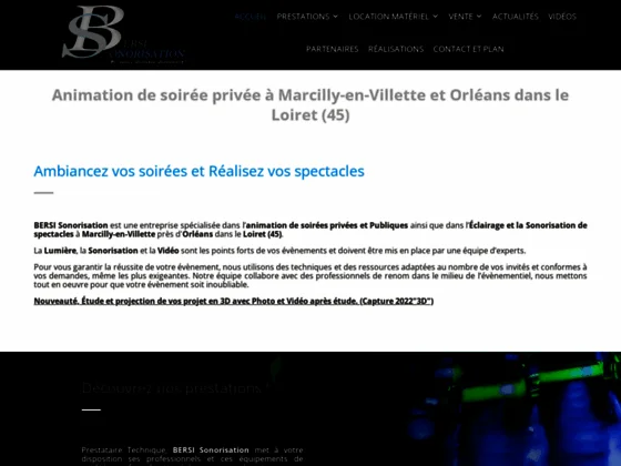sonorisation de spectacle Marcilly-en-Villette