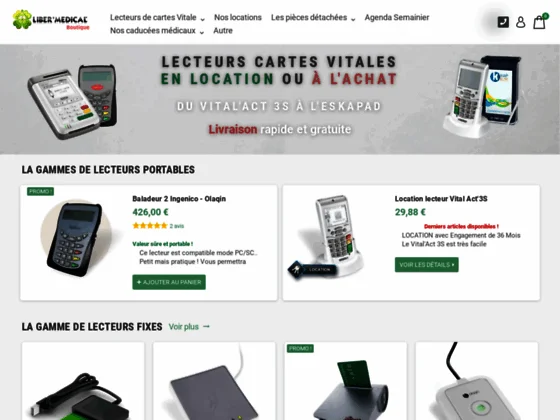 Achat et location de lecteur vital