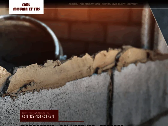 Sarl Mounin Et Fils : entreprise de maçonnerie, couverture & terrassement près de Vichy 