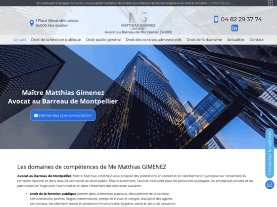 Matthias GIMENEZ : votre avocat au Barreau de Montpellier (34)