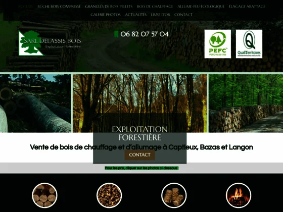 bois de chauffage Bazas