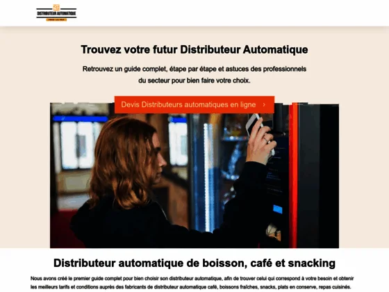 Distributeur automatique de boisson