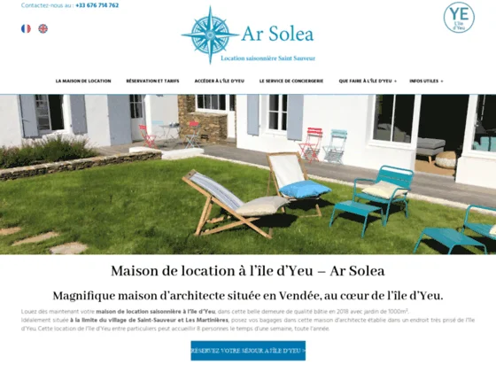 Ar Solea, la maison de location sur l'ïle d'Yeu