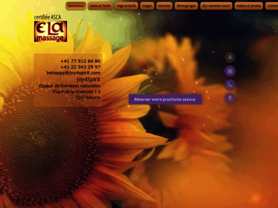 Cabinet de massages et cours de Yoga à Meyrin, Genève